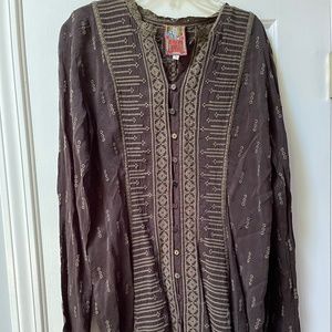 Johnny Was embroidered Tunic size small